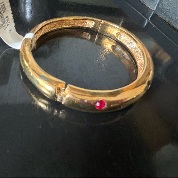 Bloomingdales bought Beautiful Gold Bangle Bracelet with Multi-Colored Stones - Picture 2 of 16